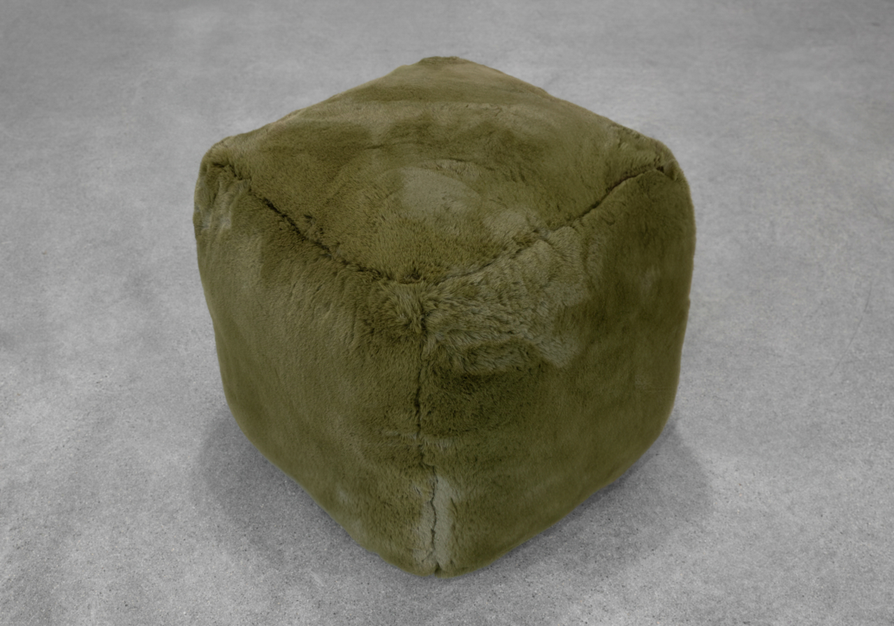Bear Pouf in Green