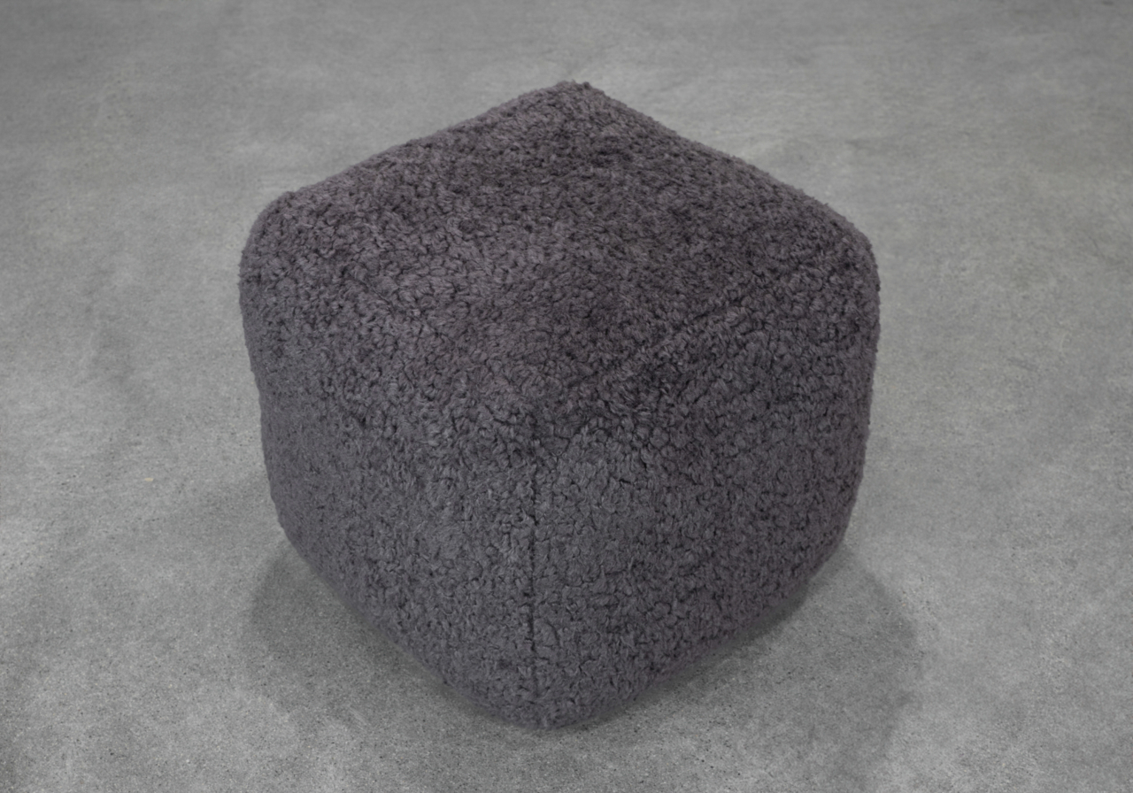 Bear Pouf in Dark Grey