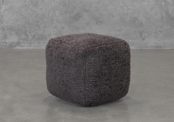 Bear Pouf in Dark Grey - Angle