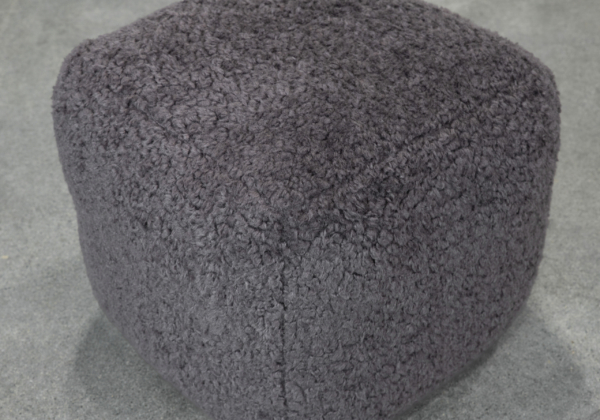 Bear Pouf in Dark Grey - Close Up