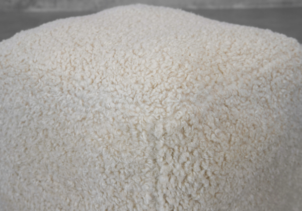 Bear Pouf in Natural - Close Up