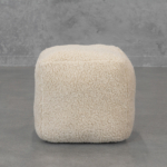 Bear Pouf in Natural - Front