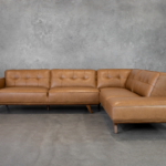 Dalkin Saddle Leather Sectional - Front - RF