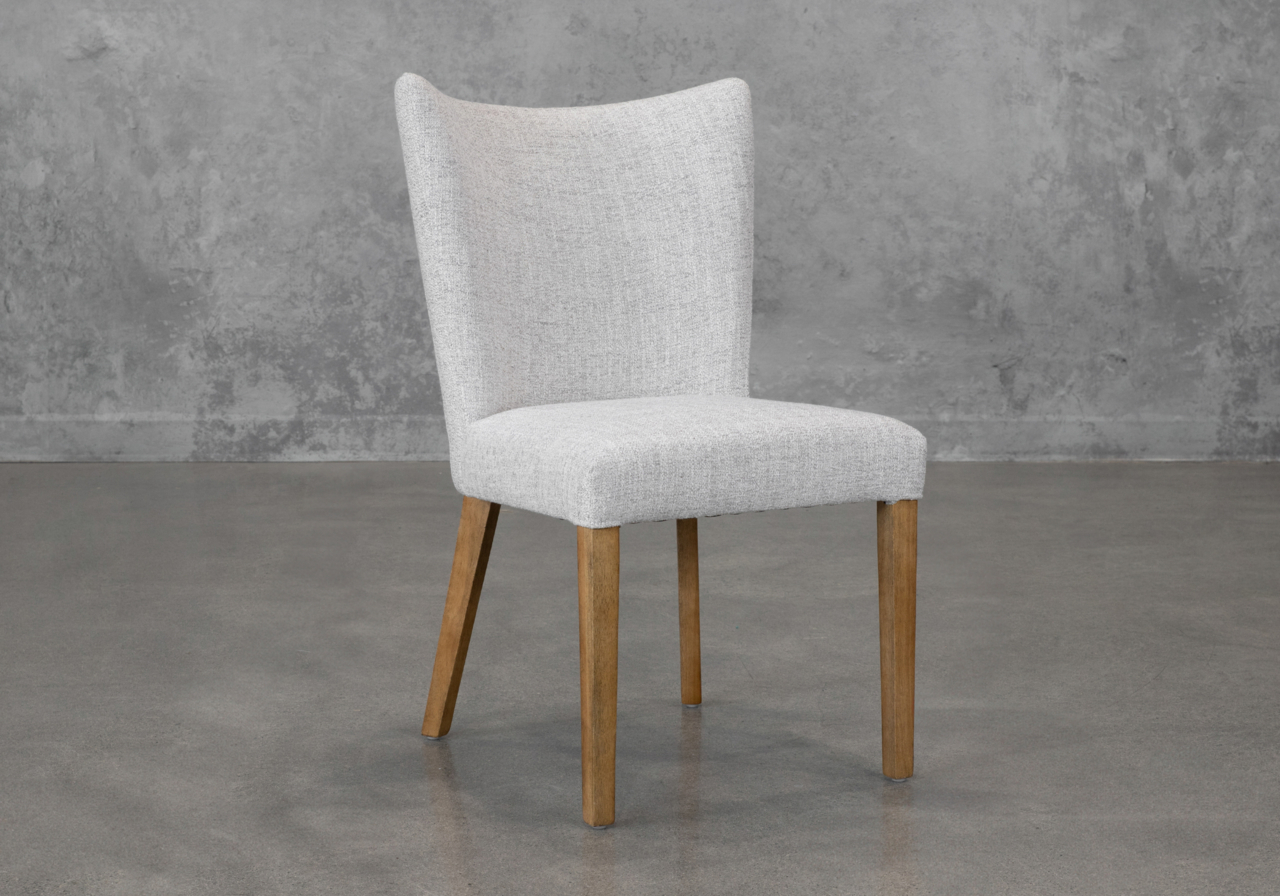 Greg A303 Grey Fabric Dining Chair - Angle