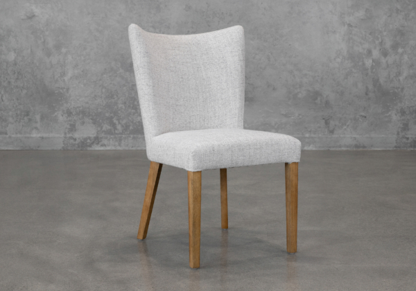 Greg A303 Grey Fabric Dining Chair - Angle