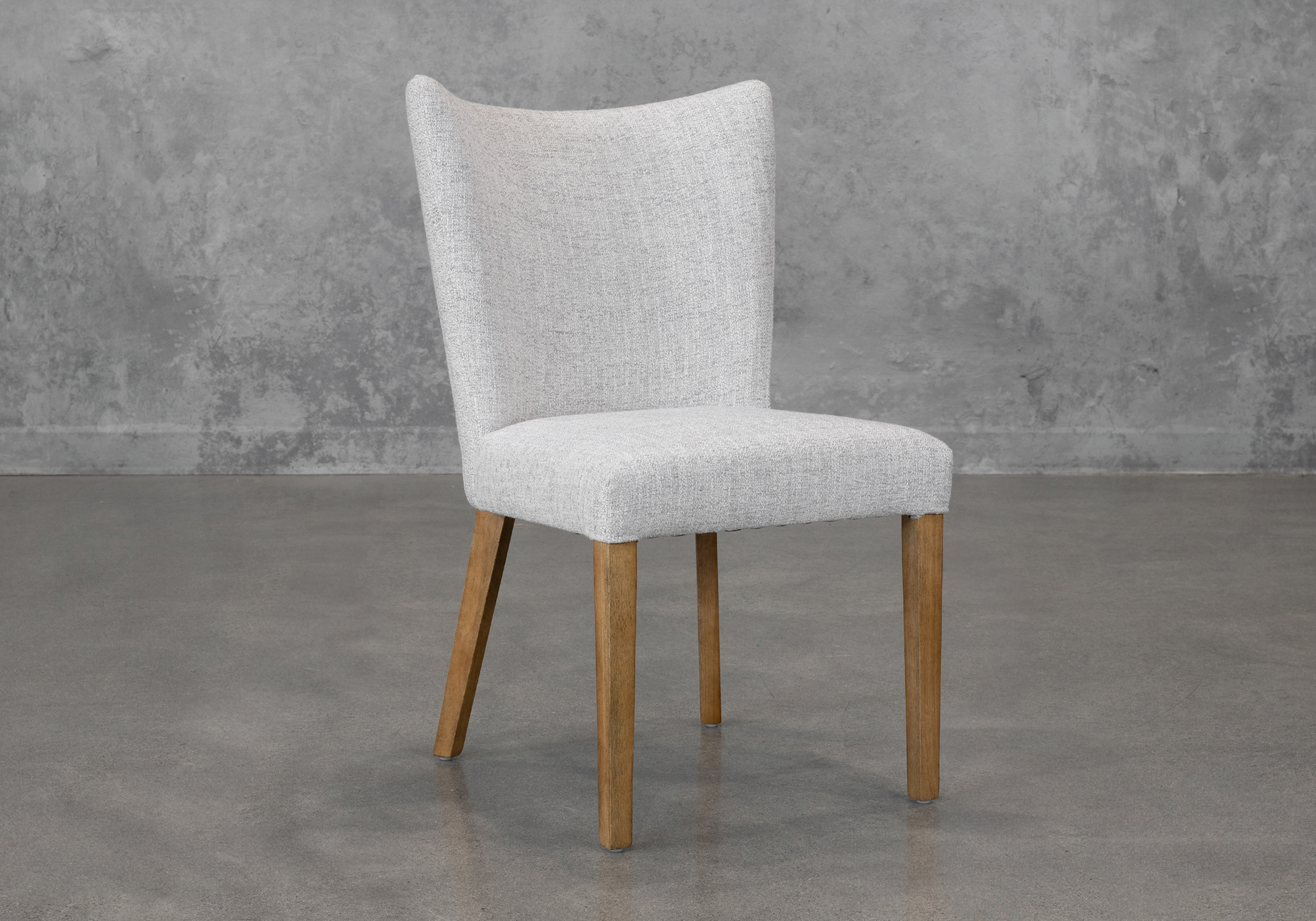 Greg A303 Grey Fabric Dining Chair - Angle