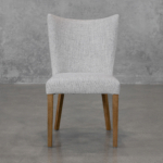Greg A303 Grey Fabric Dining Chair - Front