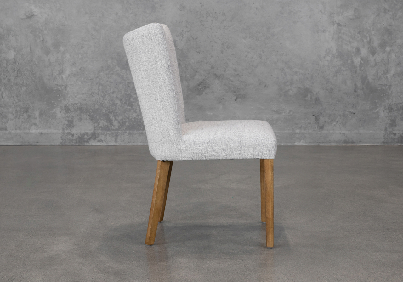 Greg A303 Grey Fabric Dining Chair - Side