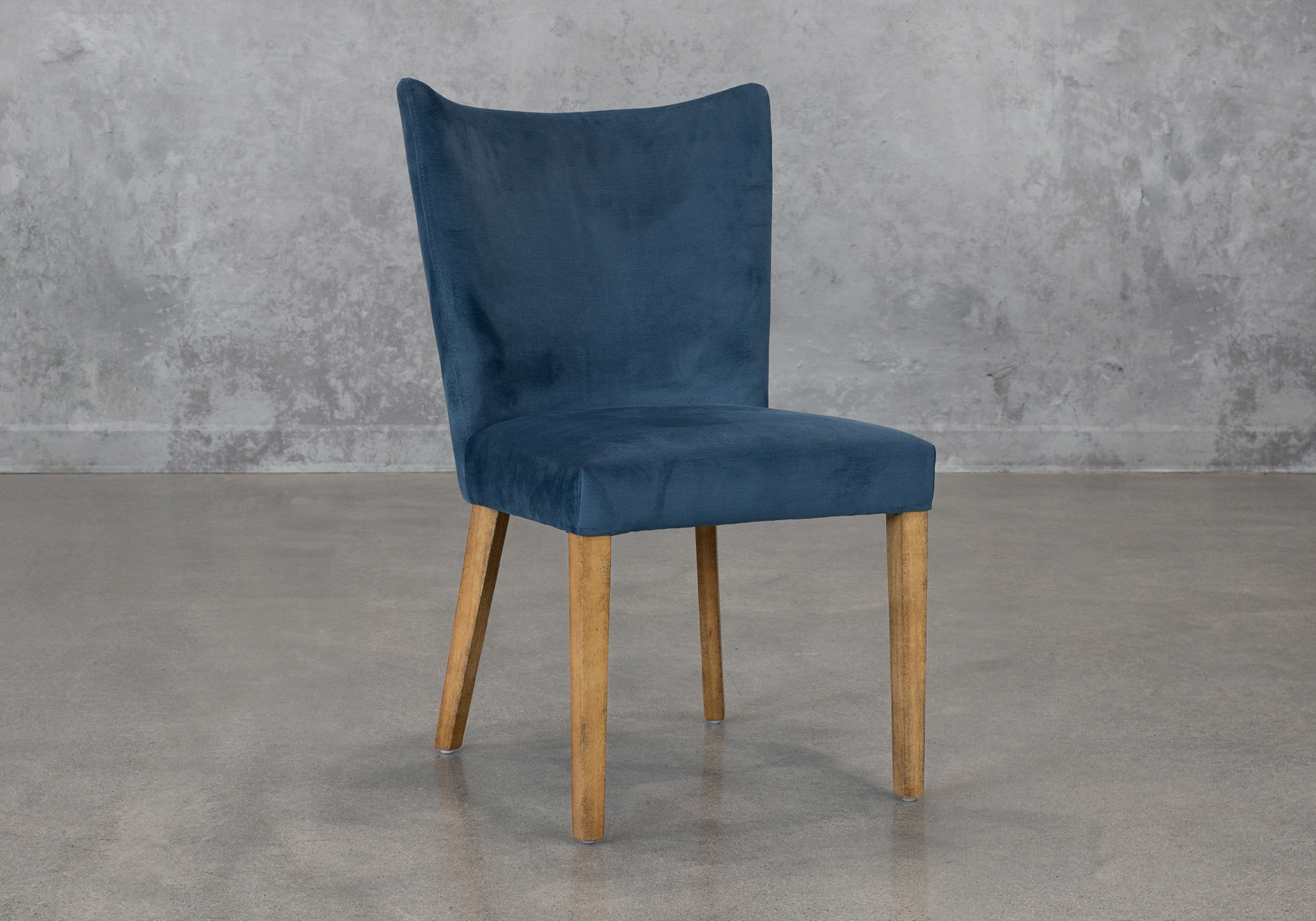 Greg C758 Teal Fabric Dining Chair - Angle