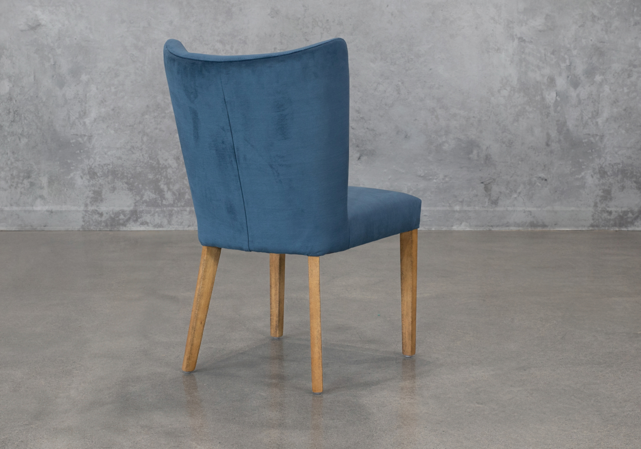 Greg C758 Teal Fabric Dining Chair - Back