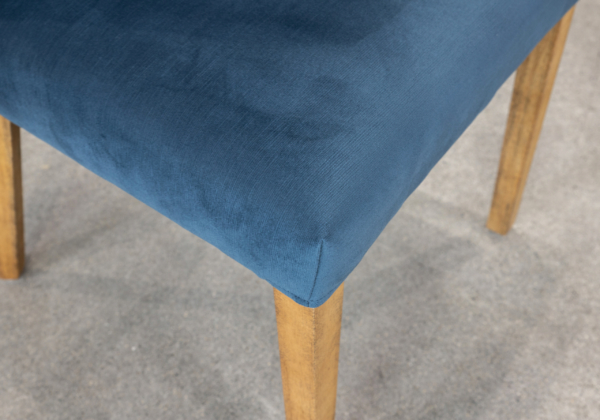 Greg C758 Teal Fabric Dining Chair - Close Up