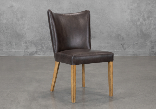 Greg Cop Black Dining Chair - Angle