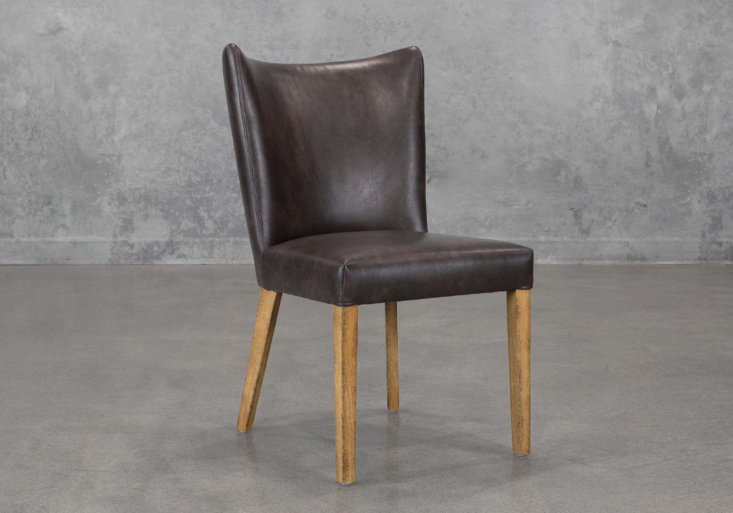 Greg Cop Black Dining Chair - Angle