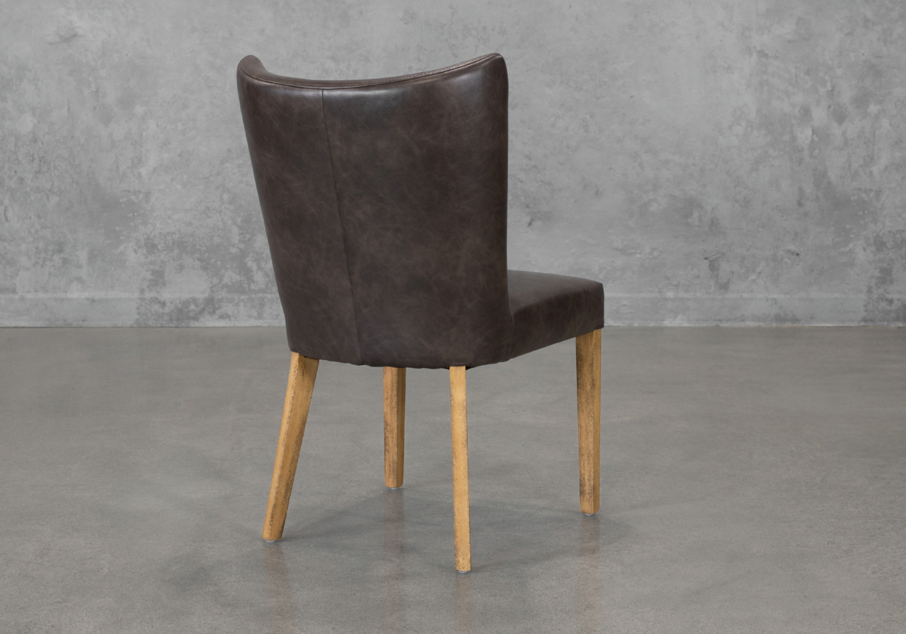 Greg Cop Black Dining Chair - Back