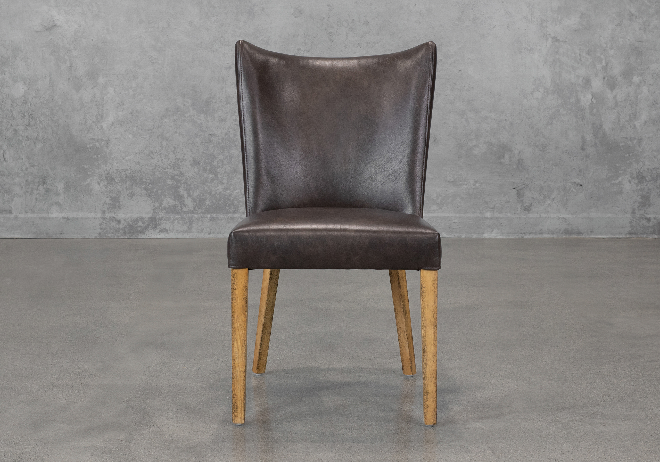 Greg Cop Black Dining Chair - Front