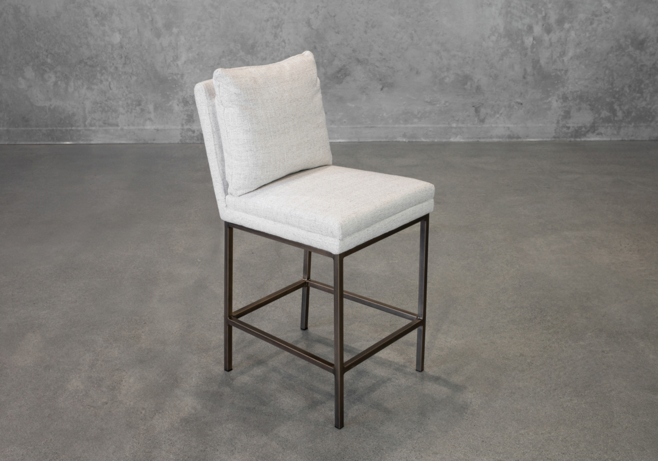 Harlow A391 Wheat Fabric Counter Stool