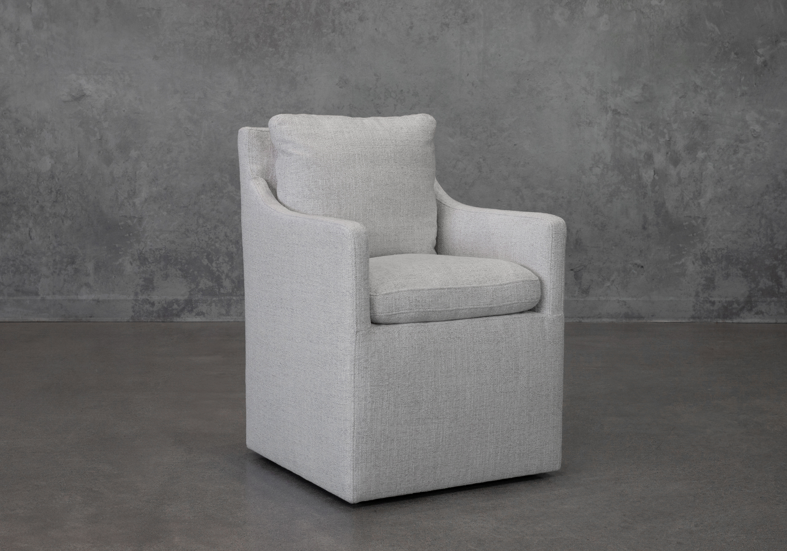 Maria A391 Wheat Fabric Armchair - Angle