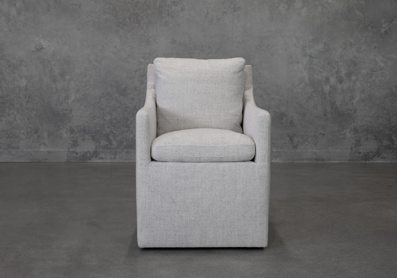 Maria A391 Wheat Fabric Armchair - Front