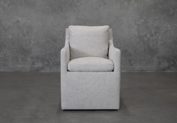 Maria A391 Wheat Fabric Armchair - Front