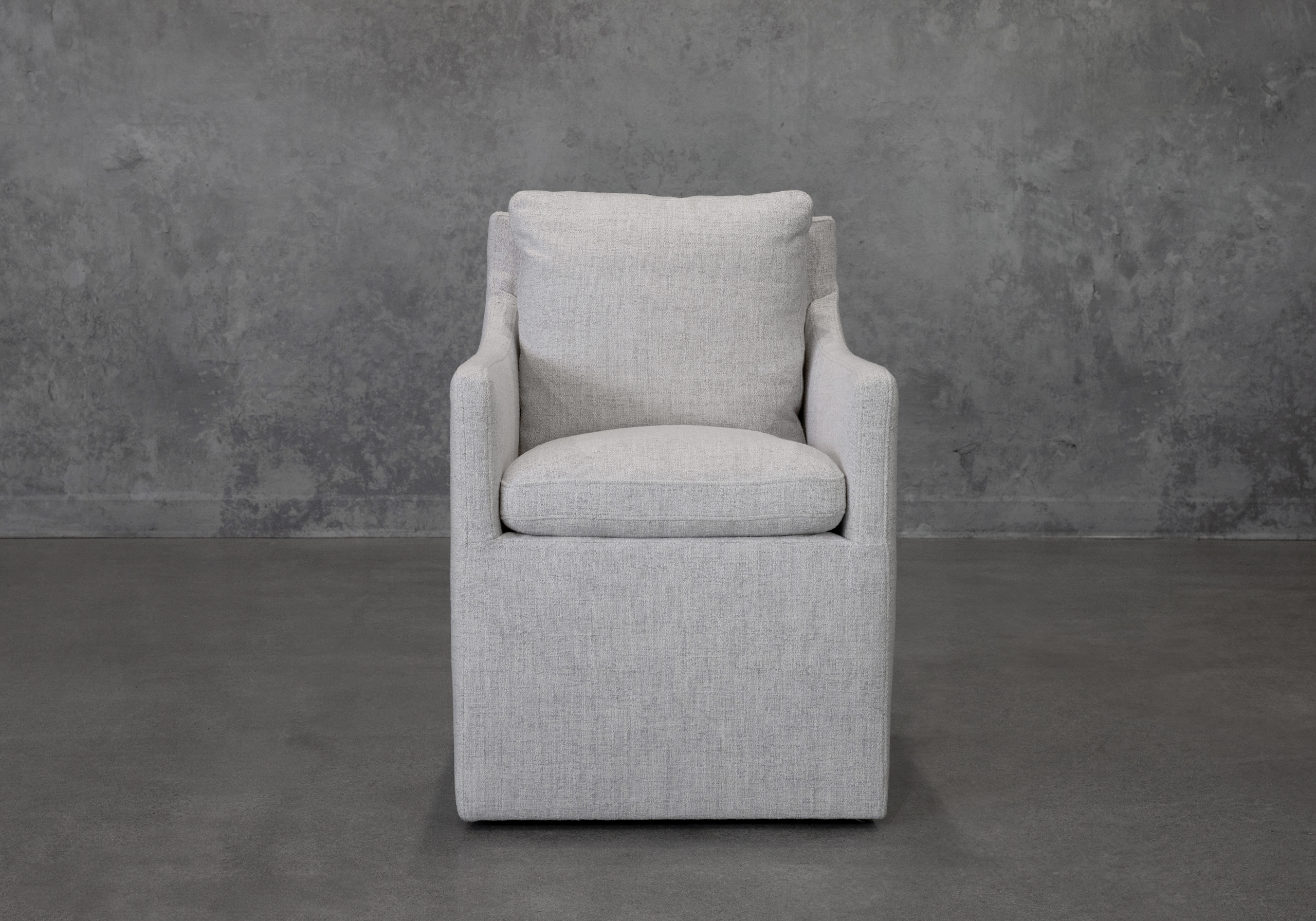 Maria A391 Wheat Fabric Armchair - Front