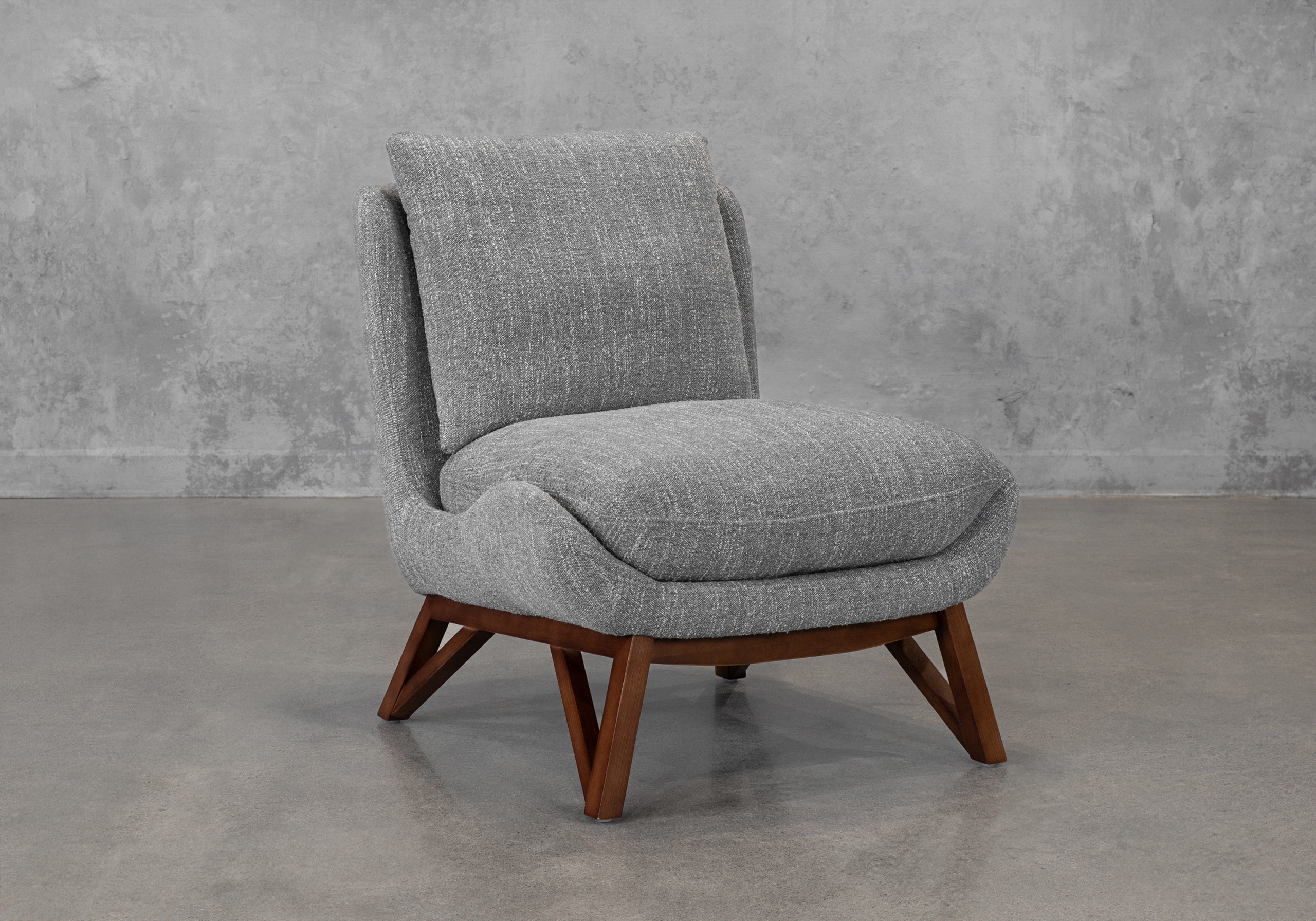 Oli Accent Chair in (G761) Cyan - Angle