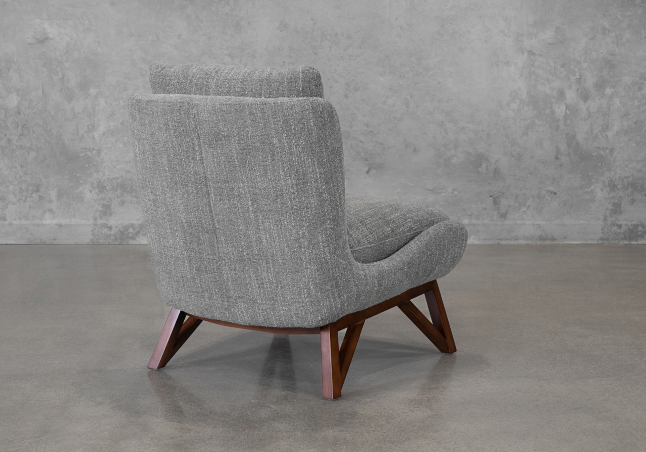 Oli Accent Chair in (G761) Cyan - Back