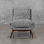 Oli Accent Chair in (G761) Cyan - Front