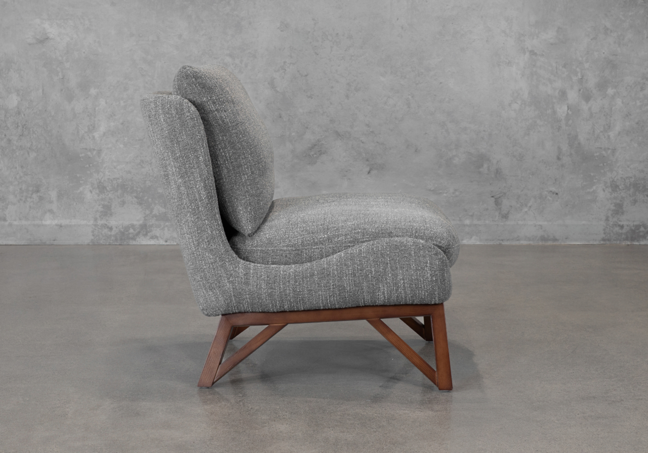 Oli Accent Chair in (G761) Cyan - Side