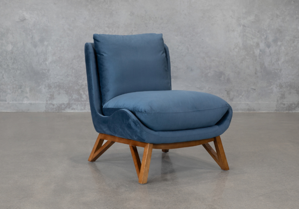 Oli C758 Teal Accent Chair - Angle