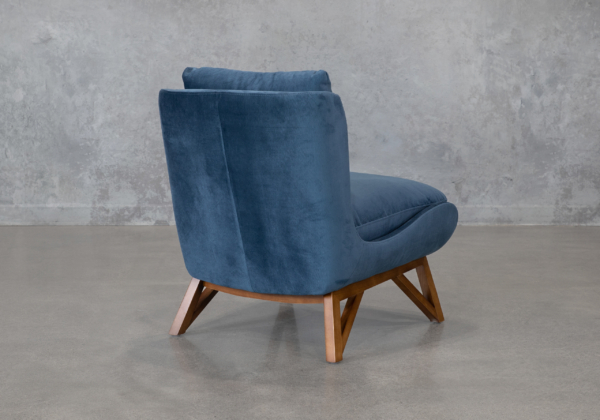 Oli C758 Teal Accent Chair - Back