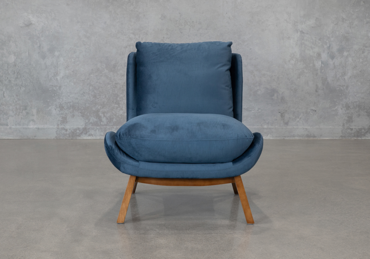 Oli C758 Teal Accent Chair - Front