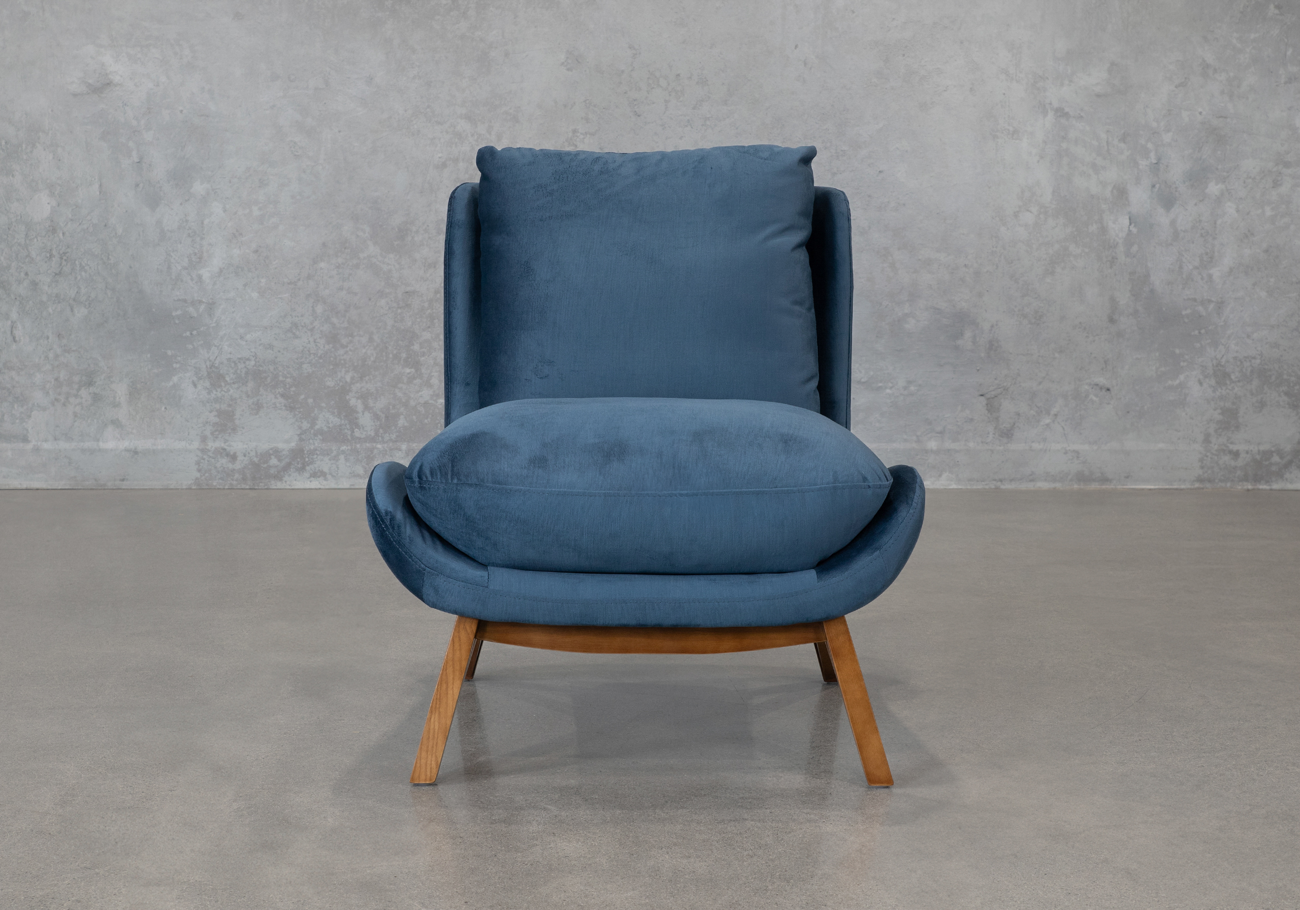Oli C758 Teal Accent Chair - Front
