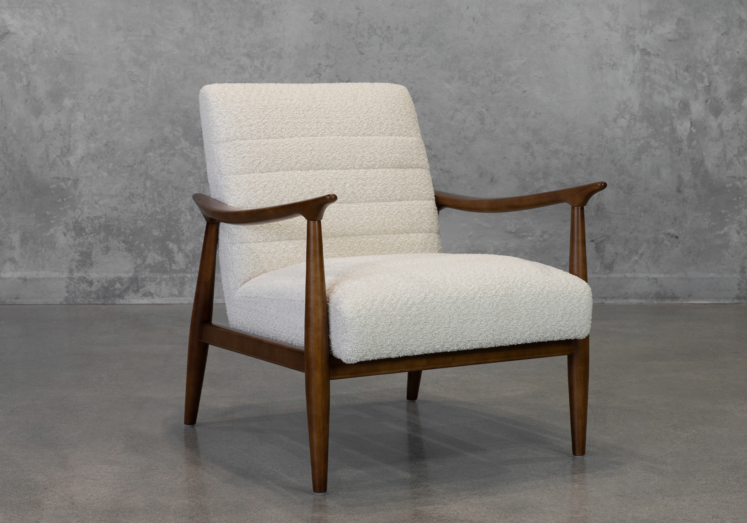 Trevor G810 Sand Fabric Accent Chair - Angle