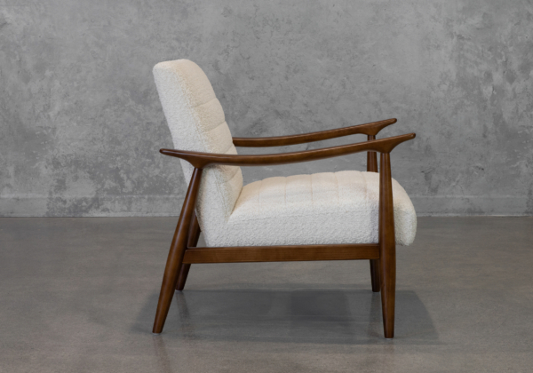 Trevor G810 Sand Fabric Accent Chair - Side