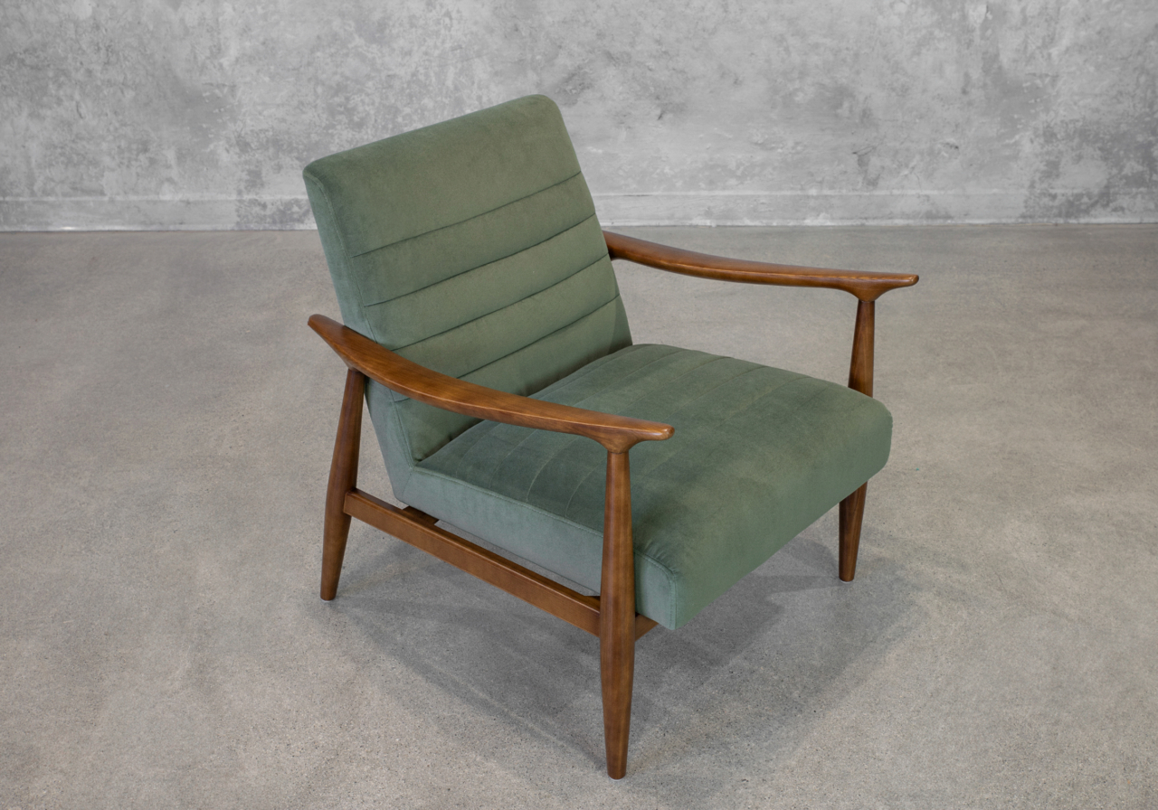 Trevor H270 Olive Fabric Accent Chair