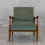 Trevor Olive Fabric Accent Chair