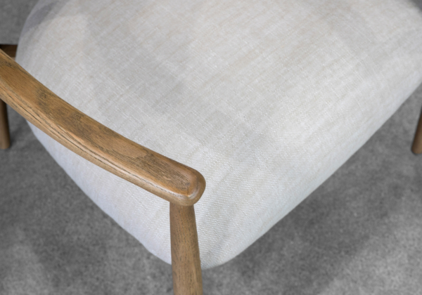 Elodie Chair in Cream - Close Up