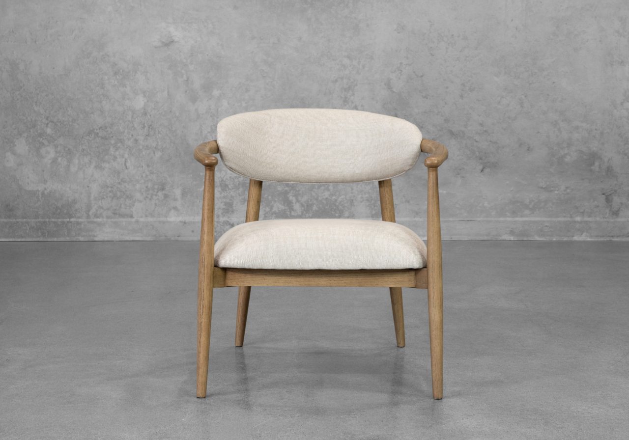 Elodie Chair in Cream - Front Elodie Chair in Cream - Front
