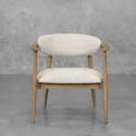 Elodie Cream Fabric Accent Chair