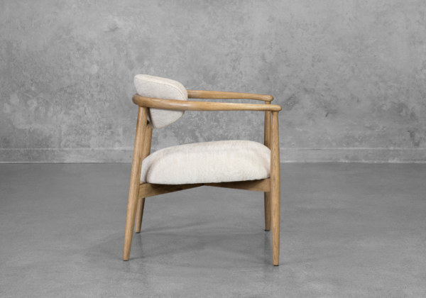 Elodie Chair in Cream - Side