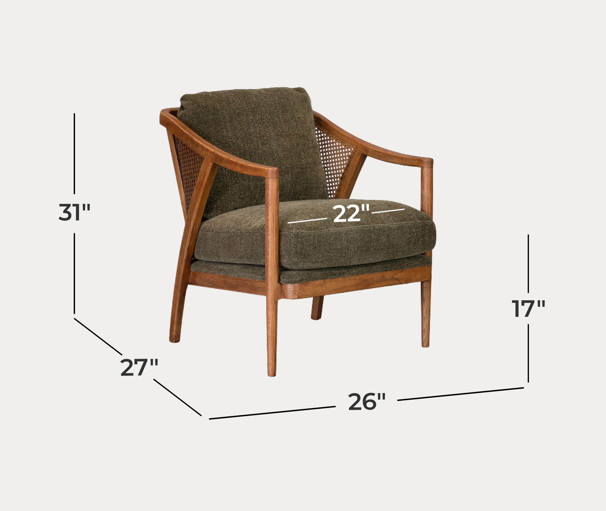 Fleur Chair - Dimensions Fleur Chair - Dimensions