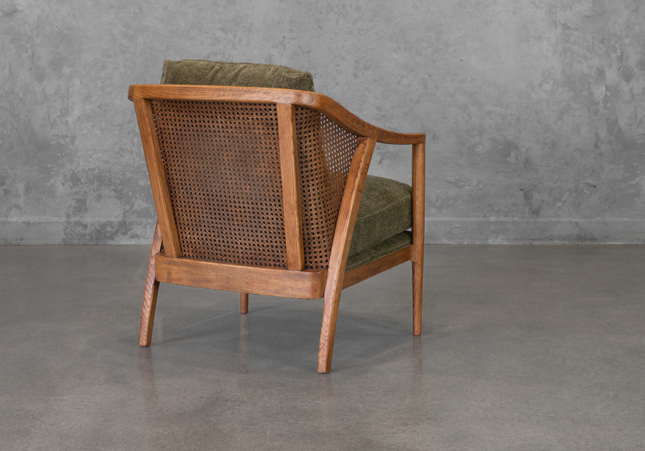 Fleur P267 Green Accent Chair - Back