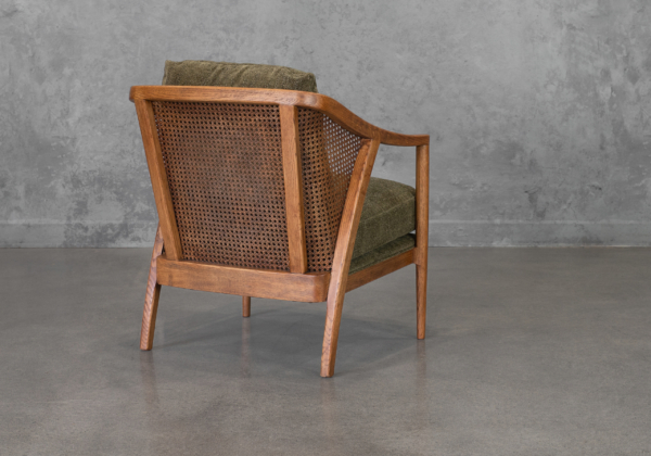 Fleur P267 Green Accent Chair - Back