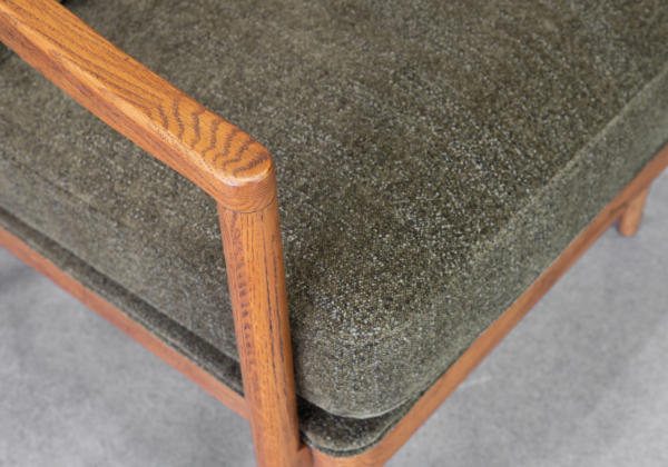 Fleur P267 Green Accent Chair - Close Up