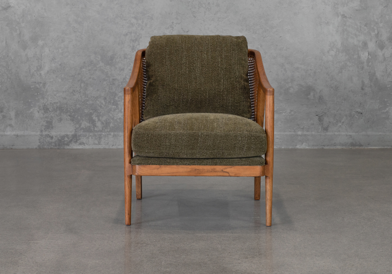 Fleur P267 Green Accent Chair - Front Fleur P267 Green Accent Chair - Front