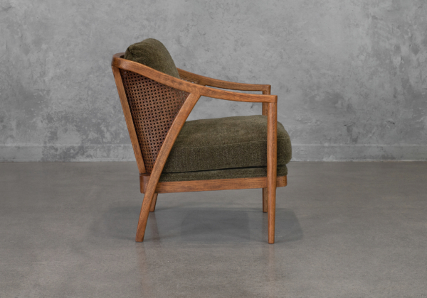Fleur P267 Green Accent Chair - Side