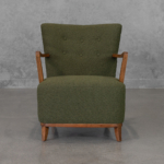 Hilda Fabric Accent Chair in Green