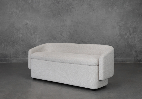 July Linen Storage Bench - Angle