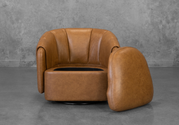 Mosa Saddle Leather Accent Chair