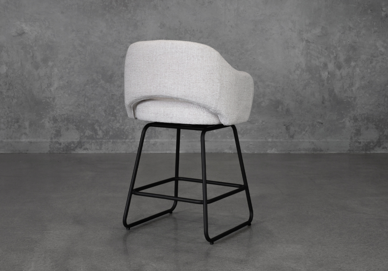 Olson Wheat Fabric Counter Stool - Back